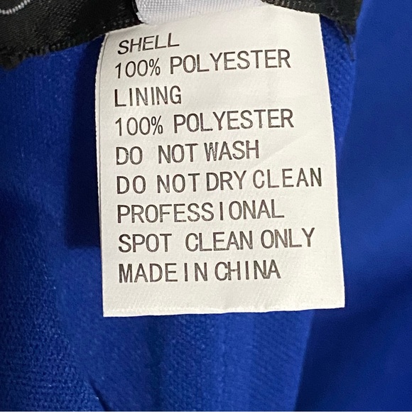 La Femme Royal Blue Strapless Sequin Mini Dress Size 6 - Picture 10 of 11